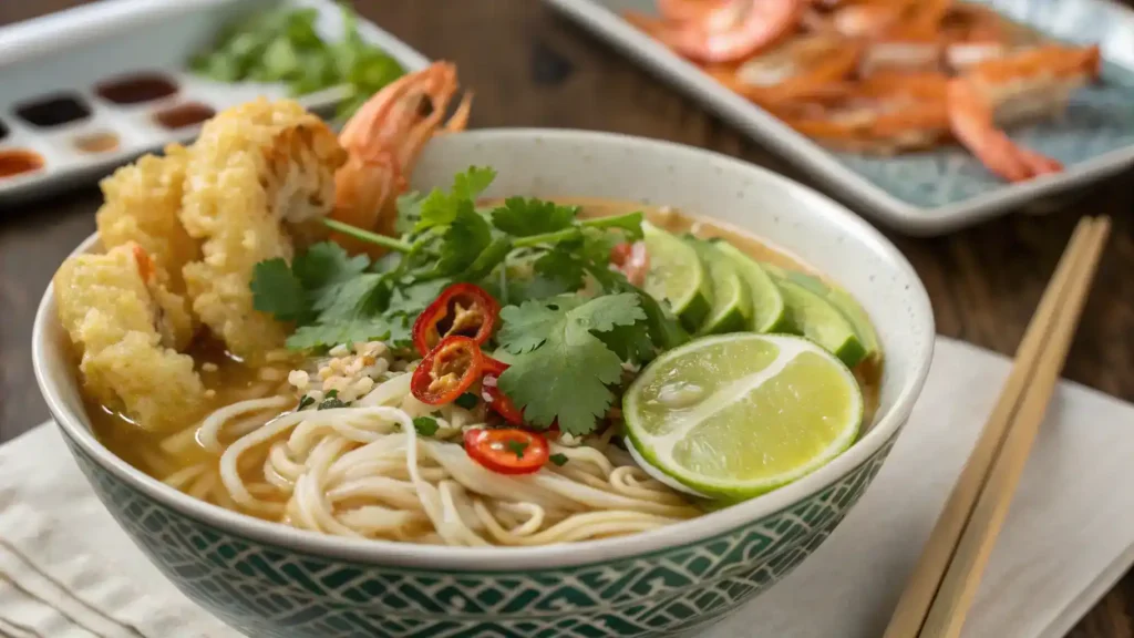 How to serve Hello Fresh ramen with garnishes and sides.
