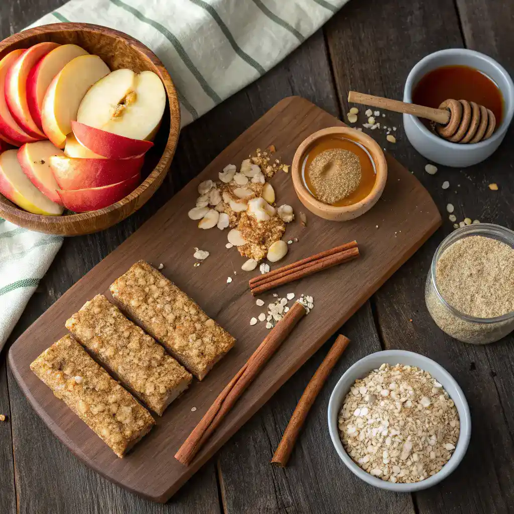 Ingredients for Apple Cinnamon Oatmeal Bars