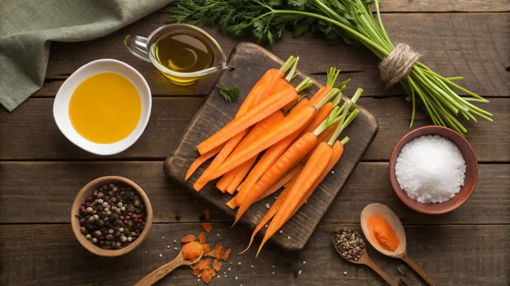 Ingredients for Carrots Sticks