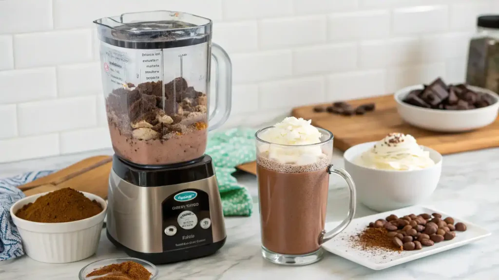 Pro tips for making the perfect frozen hot chocolate.