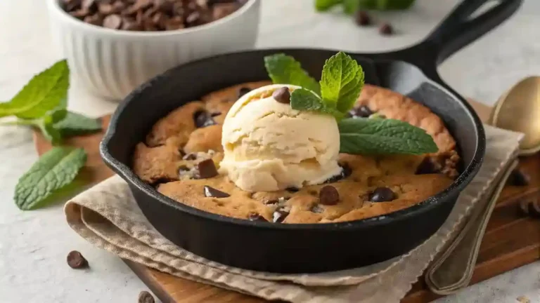 Ultimate delicious skillet cookie dessert