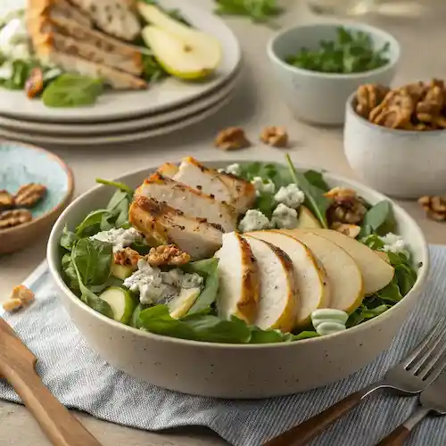 Blue Cheese Salad served with delicious toppings.