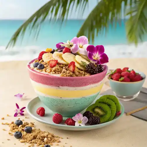 Creative serving suggestions for a Smoothie Bowl.