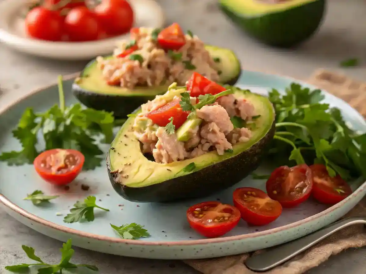 Tuna Stuffed Avocados